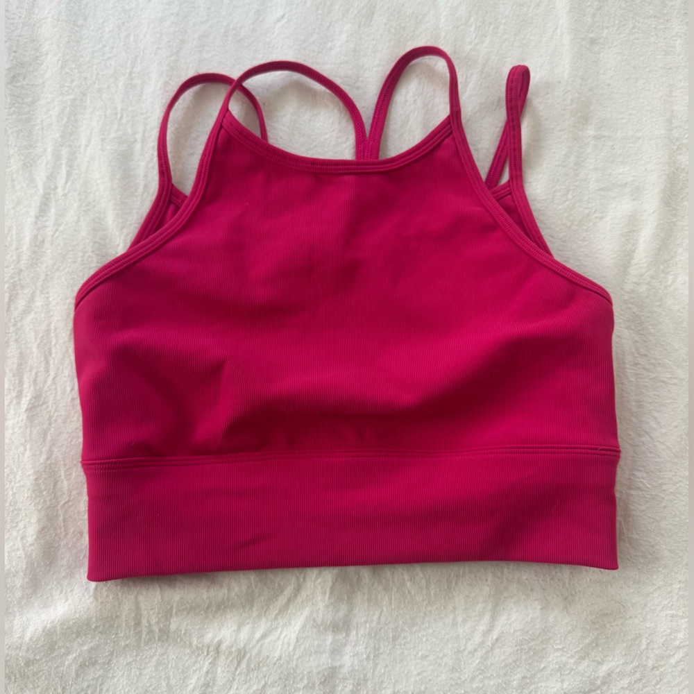 Calia Hot Pink Sports Bra with Double Straps